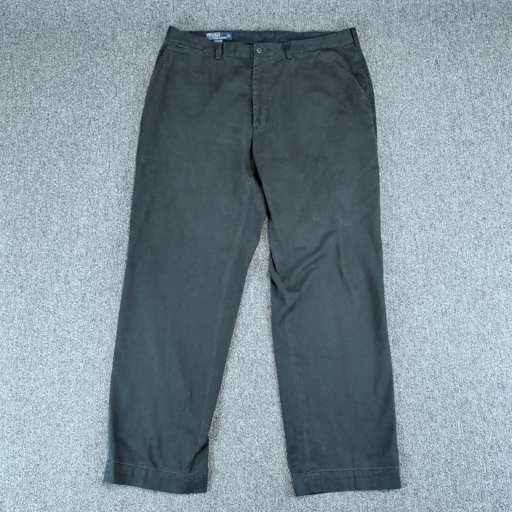 Polo Ralph Lauren Classic Prospect Pant Mens 38/32‎ Black Cotton Chino Trousers